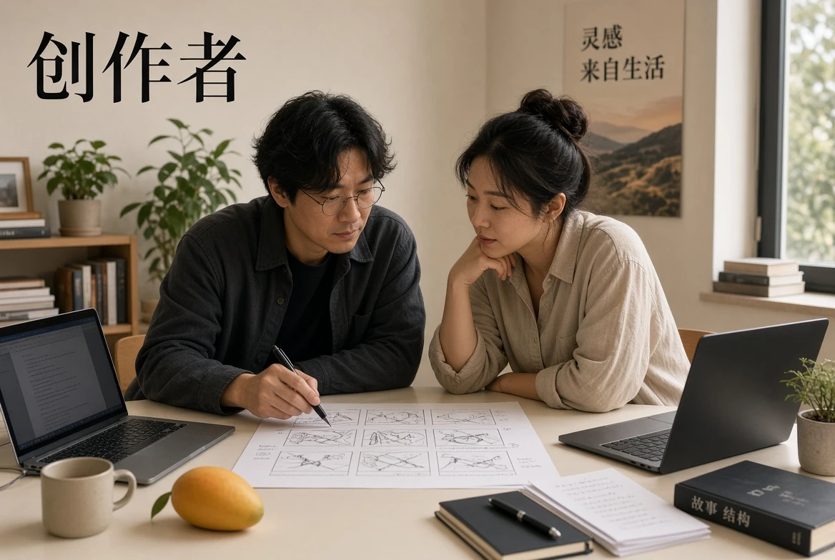 黄果AI短剧作者与创作流程